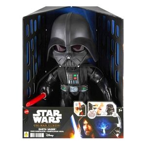 : Star Wars Obi-Wan Kenobi Darth Vader Plush Toy w/Voice Changer Light-Up Weapon